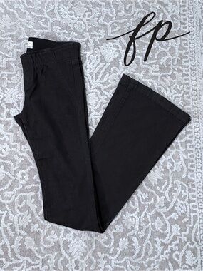 Free People Low Rise Pull-On Flare Jean